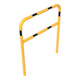 Schake Abweisebügel aus Stahlrohr Ø48mm Breite: 1000mm, Höhe: 1200 mm + Querholm, beschichtet, gelb / schwarz-1