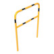 Schake Abweisebügel aus Stahlrohr Ø48mm Breite: 1000mm, Höhe: 1400 mm + Querholm, beschichtet, gelb/schwarz-4