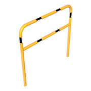 Schake Abweisebügel aus Stahlrohr Ø48mm Breite: 1200mm, Höhe: 1200 mm + Querholm, beschichtet, gelb / schwarz
