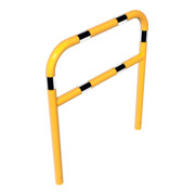 Schake Abweisebügel aus Stahlrohr Ø60mm Breite: 1000mm, Höhe: 1200 mm + Querholm, beschichtet, gelb / schwarz-3