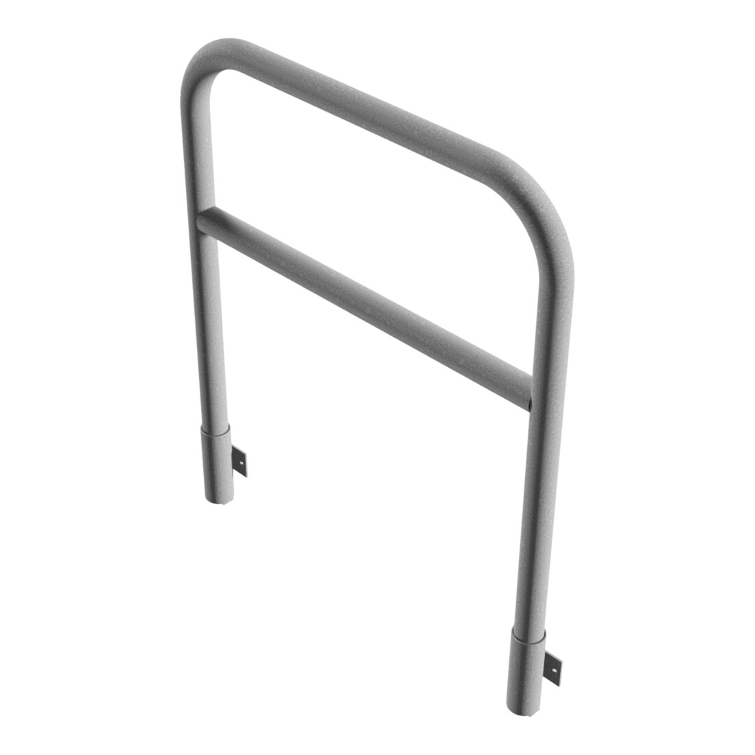 Schake Abweisebügel aus Stahlrohr Ø60mm Breite: 1000mm, Höhe: 1200 mm + Querholm, für Wandmontage, inkl. 2 Bodenhülsen 460.15W