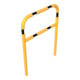 Schake Abweisebügel aus Stahlrohr Ø60mm Breite: 1000mm, Höhe: 1400 mm + Querholm, beschichtet, gelb / schwarz-4