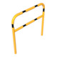 Schake Abweisebügel aus Stahlrohr Ø60mm Breite: 1200mm, Höhe: 1200 mm + Querholm, beschichtet, gelb / schwarz-1