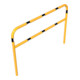 Schake Abweisebügel aus Stahlrohr Ø60mm Breite: 2000mm, Höhe: 1400 mm + Querholm, beschichtet, gelb / schwarz-4
