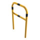 Schake Abweisebügel aus Stahlrohr Ø60mm Breite: 700mm, Höhe: 1200 mm + Querholm, beschichtet, gelb / schwarz-3