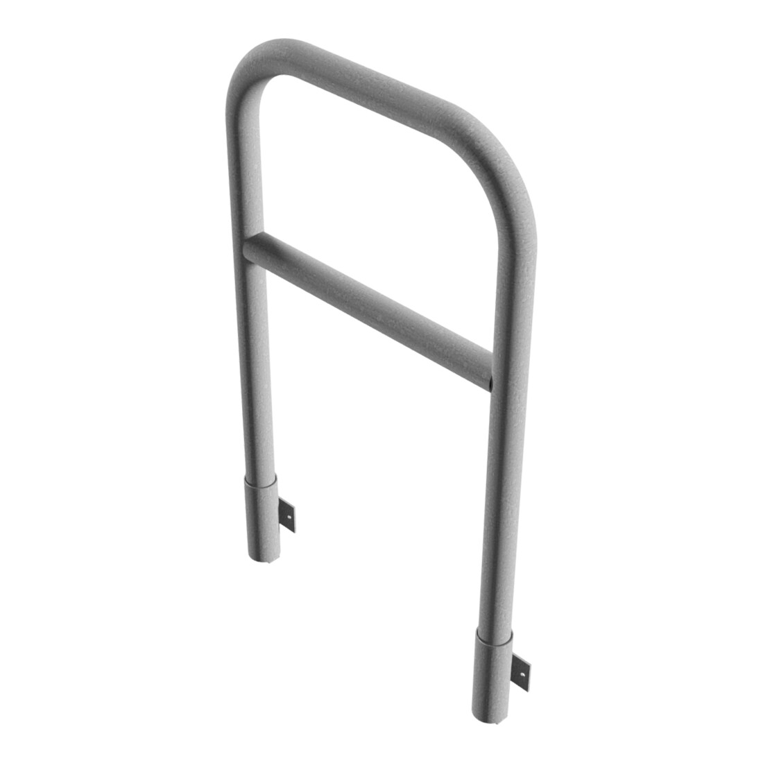 Schake Abweisebügel aus Stahlrohr Ø60mm Breite: 700mm, Höhe: 1200 mm + Querholm, für Wandmontage, inkl. 2 Bodenhülsen 460.15W