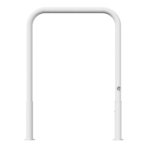 Schake Abweisebügel Ø 60mm, Breite 1000 mm, Höhe Überflur 1000 mm, ohne Querholm, herausnehmbar + Dreikantverschluß incl. Bodenhülsen