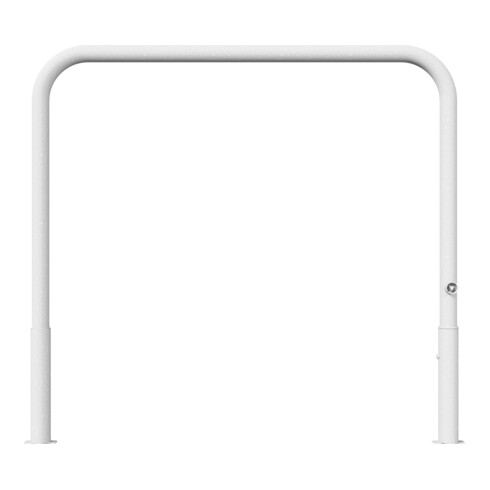 Schake Abweisebügel Ø 60mm, Breite 1500 mm, Höhe Überflur 1000 mm, ohne Querholm, herausnehmbar + Dreikantverschluß incl. Bodenhülsen