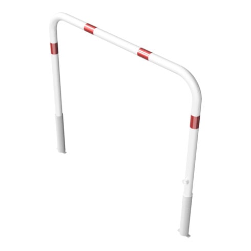 Schake Abweisebügel Ø 60mm, Breite 1500 mm, Höhe Überflur 1000 mm, ohne Querholm, herausnehmbar + Dreikantverschluß incl. Bodenhülsen, beschichtett