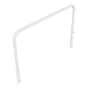 Schake Abweisebügel Ø 60mm, Breite 2000 mm, Höhe Überflur 1000 mm, ohne Querholm, herausnehmbar + Dreikantverschluß incl. Bodenhülsen-5