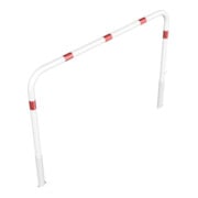 Schake Abweisebügel Ø 60mm, Breite 2000 mm, Höhe Überflur 1000 mm, ohne Querholm, herausnehmbar + Dreikantverschluß incl. Bodenhülsen, beschichtett-5