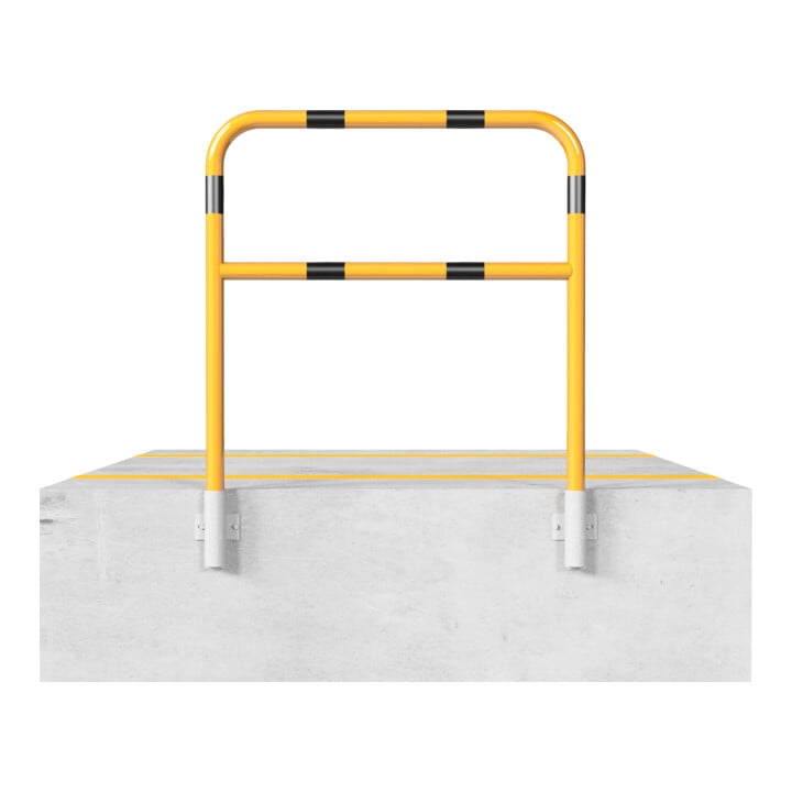 Set Schake Abweisebügel aus Stahlrohr Ø48mm Breite: 1000mm, Höhe: 1200 mm + BefestigungsschraubensatzTyp 1