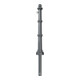 Schake Alu Stilpfosten Typ 495B+1, ortsfest, ca. 900 mm Überflur, m. Erdanker anthrazitgrau, beschichtet, + 1 Öse-2