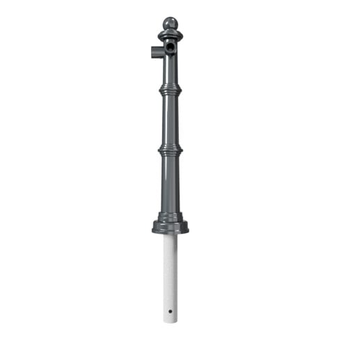 Schake Alu Stilpfosten Typ 495B anthrazitgrau, beschichtet, ca. 900 mm Überflur Eckpfosten für Oberholm 90°