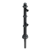 Schake Alu Stilpfosten Typ 495B anthrazitgrau, beschichtet, ca. 900 mm Überflur Endpfosten für Ober- und Knieholm-2