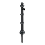 Schake Alu Stilpfosten Typ 495B anthrazitgrau, beschichtet, ca. 900 mm Überflur Endpfosten für Oberholm-5