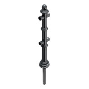 Schake Alu Stilpfosten Typ 495B anthrazitgrau, beschichtet, ca. 900 mm Überflur Mittelpfosten für Ober- und Knieholm-2