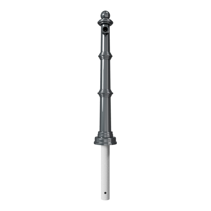 Schake Alu Stilpfosten Typ 495B anthrazitgrau, beschichtet, ca. 900 mm Überflur Mittelpfosten für Oberholm