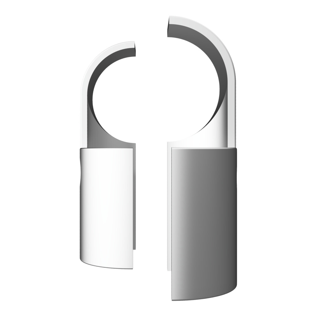 Schake Aluminium Eckschelle für Ø 60mm als Gelenk + Schraube M 10x60mm