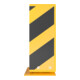 Schake Anfahrschutz, elastisch Stahlblech 6mm stark, gelb, beschichtet, + schwarzen Streifen, zum Aufdüben Höhe: 400 mm Schenkellänge: 160 mm Neigungswinkel: 15°-4
