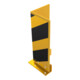 Schake Anfahrschutz, elastisch Stahlblech 6mm stark, gelb, beschichtet, + schwarzen Streifen, zum Aufdüben Höhe: 400 mm Schenkellänge: 160 mm Neigungswinkel: 15°-5