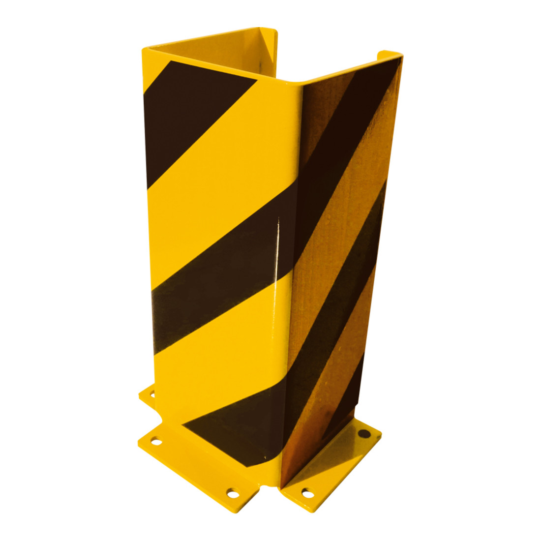 Schake Anfahrschutz, U, Profil Stahlblech 6mm, Höhe 400mm, Schenkellänge 160mm, gelb / schwarz