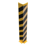 Schake Anfahrschutz, Winkel Stahlblech 6mm, Höhe 1200mm, Schenkellänge 160mm, gelb / schwarz-4