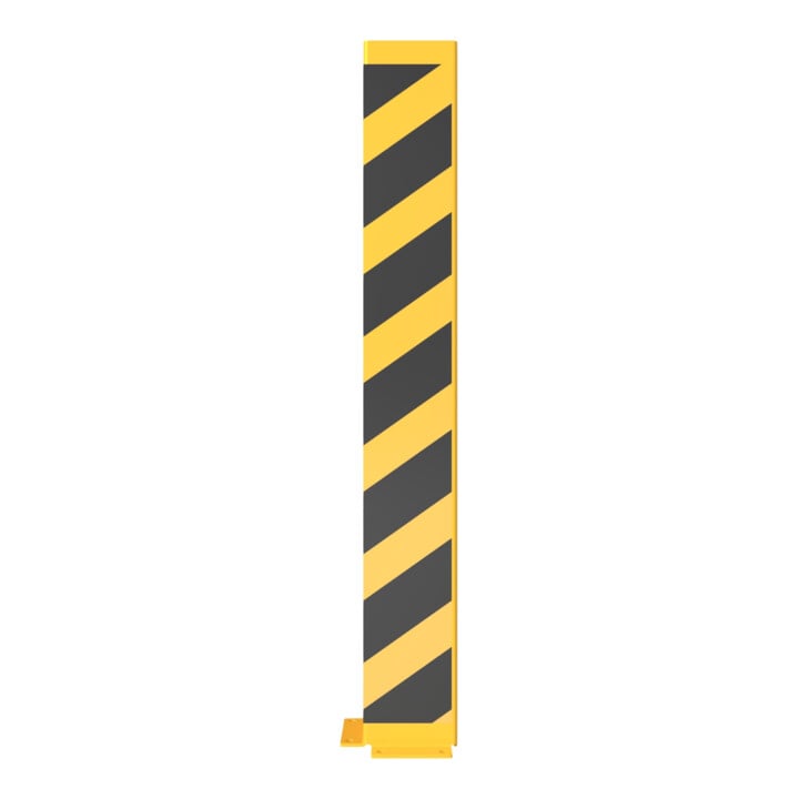 Schake Anfahrschutz, Winkel Stahlblech 6mm, Höhe 1200mm, Schenkellänge 160mm, gelb / schwarz