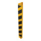 Schake Anfahrschutz, Winkel Stahlblech 6mm, Höhe 1200mm, Schenkellänge 160mm, gelb / schwarz