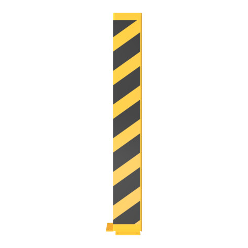 Schake Anfahrschutz, Winkel Stahlblech 6mm, Höhe 1200mm, Schenkellänge 160mm, gelb / schwarz