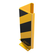 Schake Anfahrschutz, Winkel Stahlblech 6mm, Höhe 400mm, Schenkellänge 160mm, gelb / schwarz-4