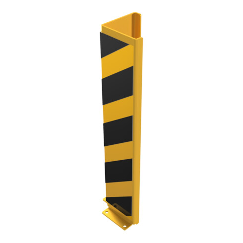 Schake Anfahrschutz, Winkel Stahlblech 6mm, Höhe 800mm, Schenkellänge 160mm, gelb / schwarz