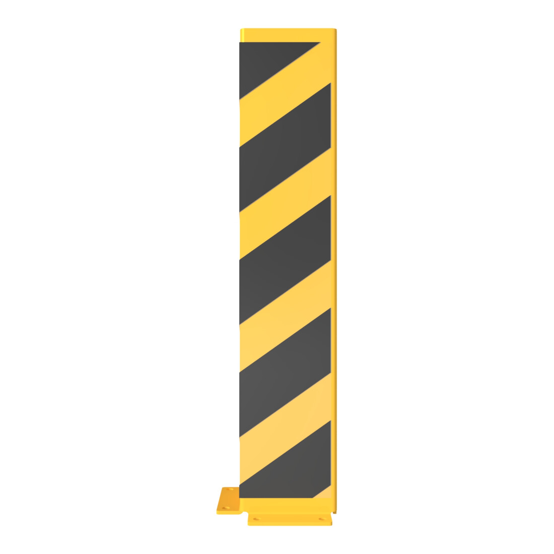Schake Anfahrschutz, Winkel Stahlblech 6mm, Höhe 800mm, Schenkellänge 160mm, gelb / schwarz