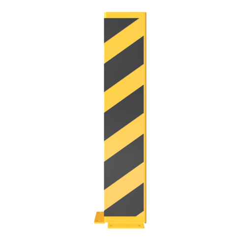 Schake Anfahrschutz, Winkel Stahlblech 6mm, Höhe 800mm, Schenkellänge 160mm, gelb / schwarz