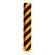 Schake Anfahrschutzwinkel, standard Stahlblech 5mm, gelb, beschichtet, + schwarzen Streifen (Folie beigelegt), Schenkellänge 160mm, Höhe 1200mm-1