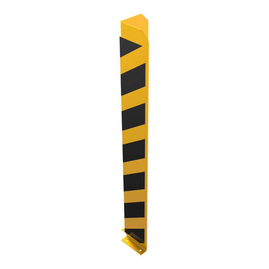 Schake Anfahrschutzwinkel, standard Stahlblech 5mm, gelb, beschichtet, + schwarzen Streifen (Folie beigelegt), Schenkellänge 160mm, Höhe 1200mm