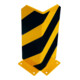 Schake Anfahrschutzwinkel, standard Stahlblech 5mm, gelb, beschichtet, + schwarzen Streifen (Folie beigelegt), Schenkellänge 160mm, Höhe 200mm-1