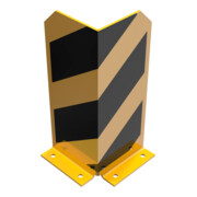 Schake Anfahrschutzwinkel, standard Stahlblech 5mm, gelb, beschichtet, + schwarzen Streifen (Folie beigelegt), Schenkellänge 160mm, Höhe 400mm-2