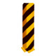 Schake Anfahrschutzwinkel, standard Stahlblech 5mm, gelb, beschichtet, + schwarzen Streifen (Folie beigelegt), Schenkellänge 160mm, Höhe 800mm-1