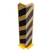 Schake Anfahrschutzwinkel, standard Stahlblech 5mm, gelb, beschichtet, + schwarzen Streifen (Folie beigelegt), Schenkellänge 160mm, Höhe 800mm-4