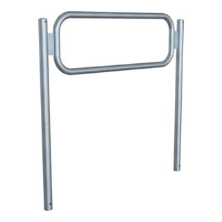 Schake Anlehnbügel 1425mm lang Höhe Überflur 900mm Rohrrahmen aus 48mm, senkrechtes Standrohr aus 60mm Rundrohr, feuerverzinkt