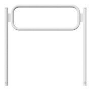 Schake Anlehnbügel 1425mm lang Höhe Überflur 900mm Rohrrahmen aus 48mm, senkrechtes Standrohr aus 60mm Rundrohr, feuerverzinkt-4