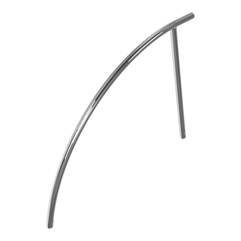 Schake Anlehnbügel aus Edelstahl V2A Ø48mm, Gesamtbreite: ca 1400mm Höhe Überflur: ca. 850mm geschliffen