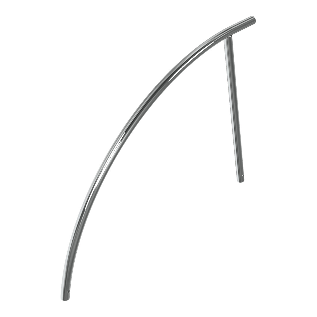Schake Anlehnbügel aus Edelstahl V2A Ø48mm, Gesamtbreite: ca 1400mm Höhe Überflur: ca. 850mm geschliffen