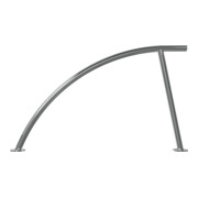 Schake Anlehnbügel aus Edelstahl V2A zum Aufdübeln Ø48mm, Gesamtbreite: ca 1400mm Höhe Überflur: ca. 850mm geschliffen-5