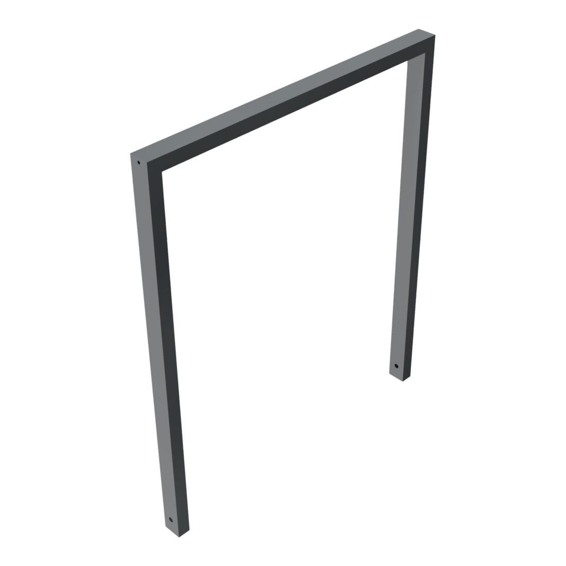 Schake Anlehnbügel aus Vierkantrohr 60x40mm, Breite: 1000mm Gesamthöhe:1200 mm, ohne Querholm, beschichtet