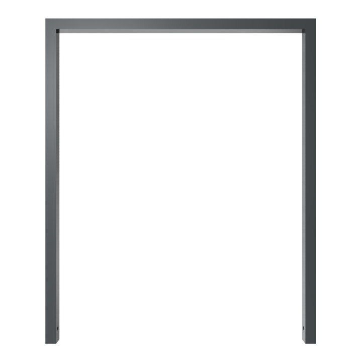 Schake Anlehnbügel aus Vierkantrohr 60x40mm, Breite: 1000mm Gesamthöhe:1200 mm, ohne Querholm, beschichtet