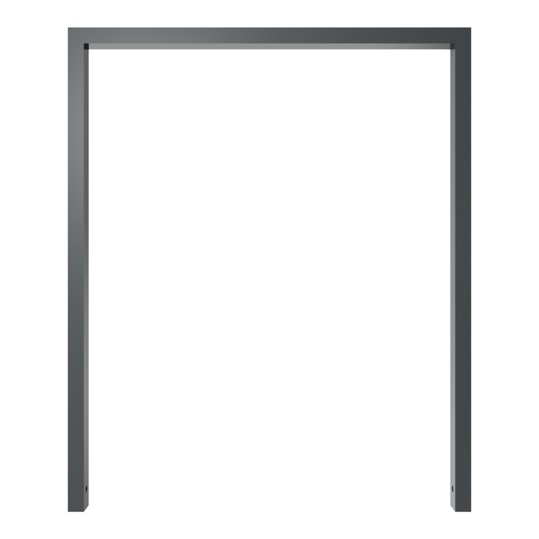 Schake Anlehnbügel aus Vierkantrohr 60x40mm, Breite: 1000mm Gesamthöhe:1200 mm, ohne Querholm, beschichtet