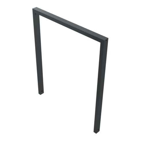 Schake Anlehnbügel aus Vierkantrohr 60x40mm, Breite: 1000mm Gesamthöhe:1200 mm, ohne Querholm, beschichtet