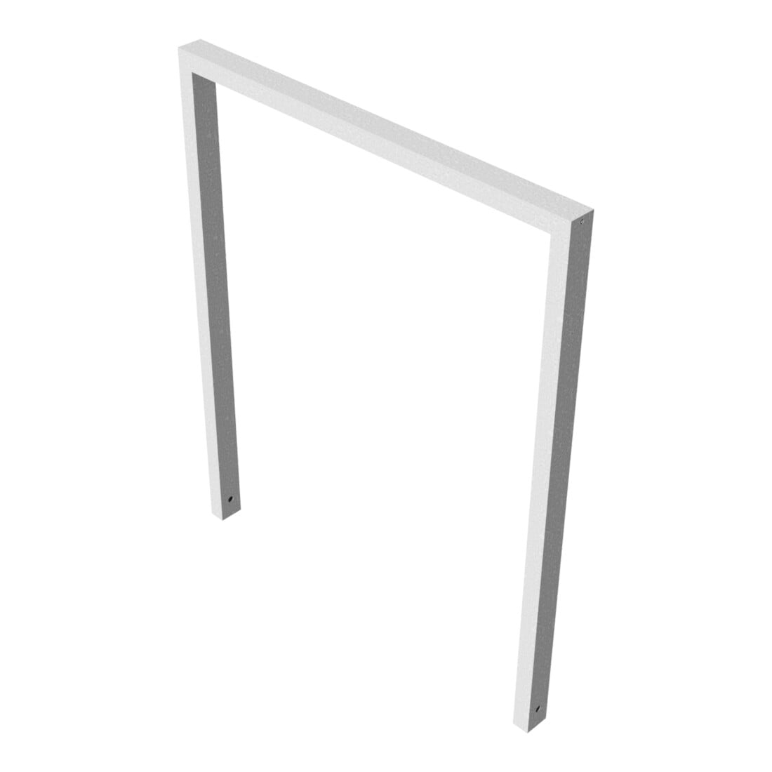 Schake Anlehnbügel aus Vierkantrohr 60x40mm, Breite: 1000mm Gesamthöhe:1200 mm, ohne Querholm feuerverzinkt